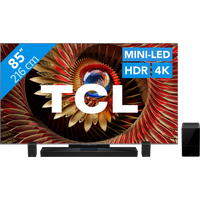 TCL televisies. Koop TCL 85" QD Mini-led C81K 4K (2025) + TCL Q85H PRO voor laagste prijs