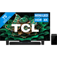 TCL televisies. Koop TCL 75" QD Mini-led C71K 4K (2025) + TCL Q85H PRO voor laagste prijs